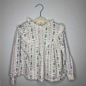 Lanz of Salzburg Floral Blouse
